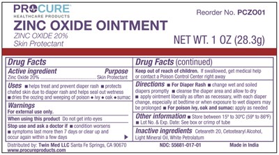 Pczo01 Image (Tube   Zinc Oxide Ointment 1oz (28.3g)   Tm5830t 0 (procure))